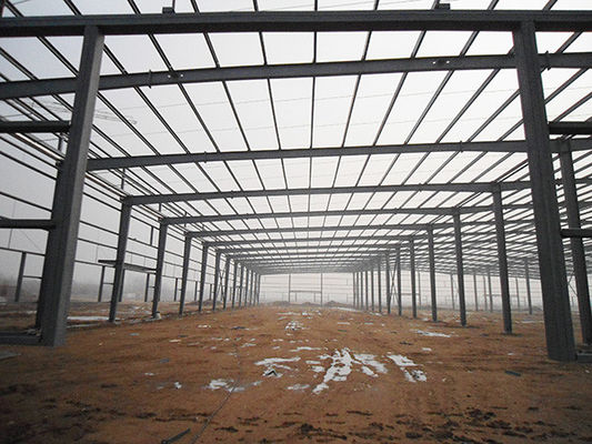 Oficina de estruturas de aço de alta resistência Aço de baixo carbono para edifícios industriais