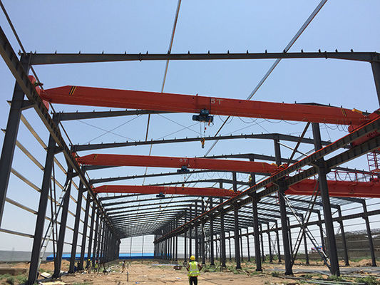 Q235 Q355B Fábrica de estruturas de aço para oficina de armazém