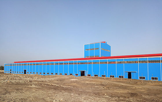 Construção de estruturas de aço leve, de forma de H. Soldado para oficina industrial