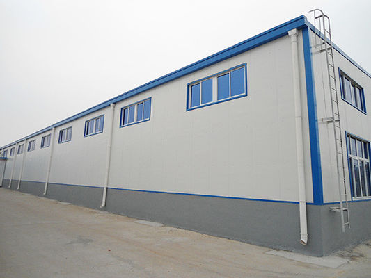 Edifícios modulares pré-fabricados de janelas de PVC para oficinas de armazém