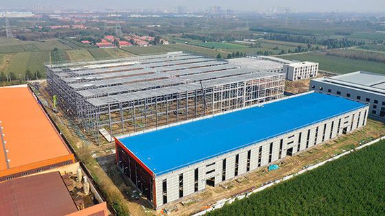 Edifício prefabricado galvanizado pintado Q235B