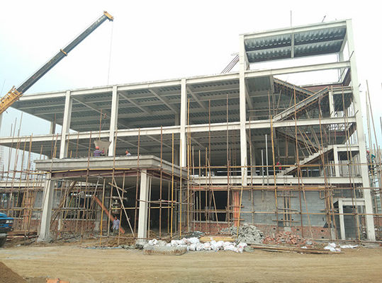 Edifício comercial de tipo leve Centro Comercial de Escritórios Pintado / Galvanizado a quente