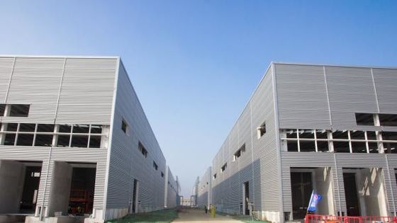 Armazém de estruturas de aço galvanizadas de grande envergadura