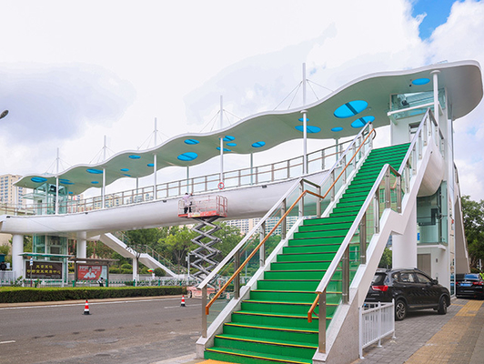 Estrutura de aço pré-fabricada Passagem de pedestres H Beam I Beam Ponte personalizável